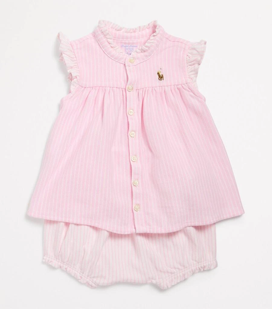 Ralph Lauren Cotton Knit Oxford Top and Shorts Set (3-24 Months) 3