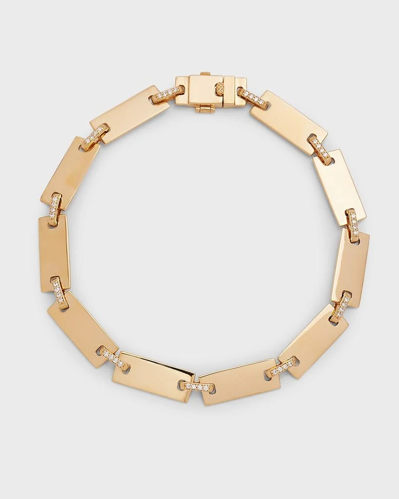 LANA 14K Gold Flawless Tag Link Bracelet