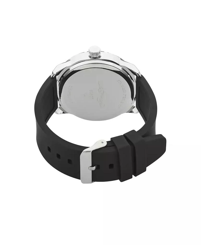 Ed Hardy Men's Matte Black Silicone Strap Analog Watch 3