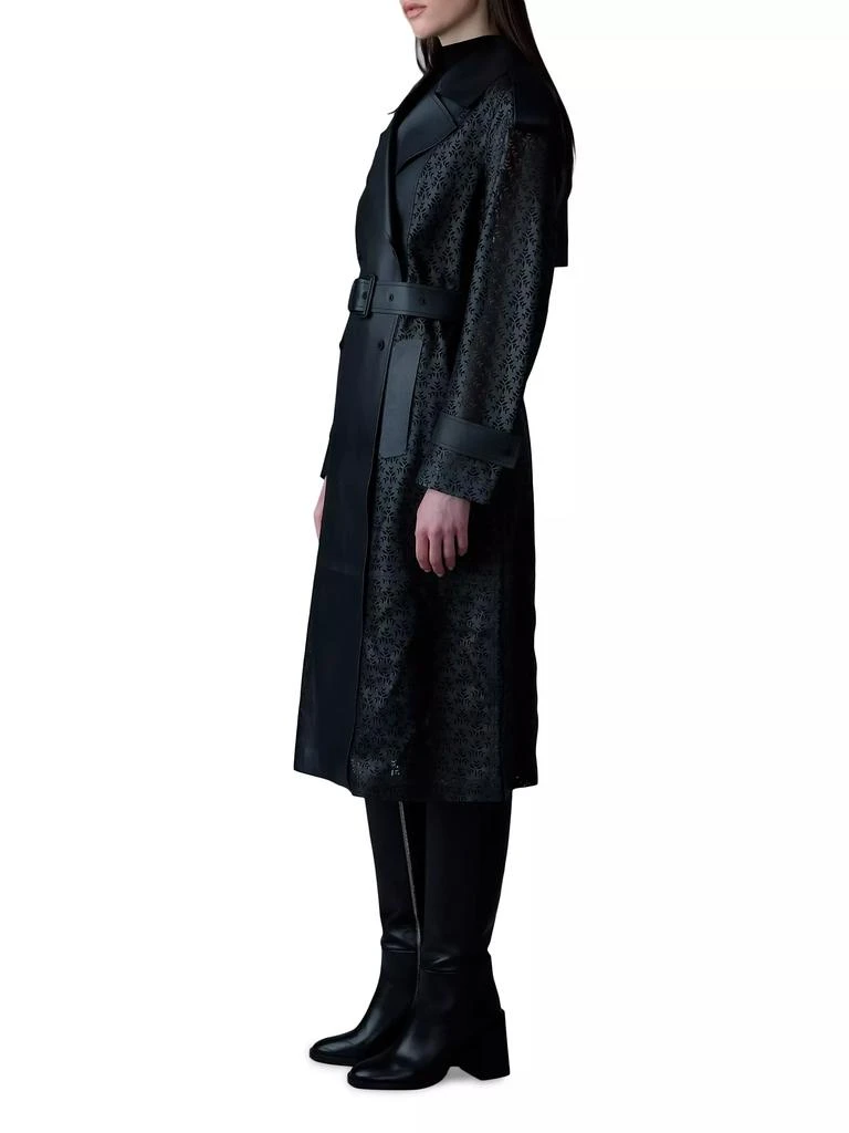 Mackage Lorelei Perforated Leather Trench Coat 3