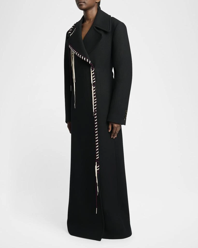 Dries Van Noten Embellished Floor-Length Wool Coat 4