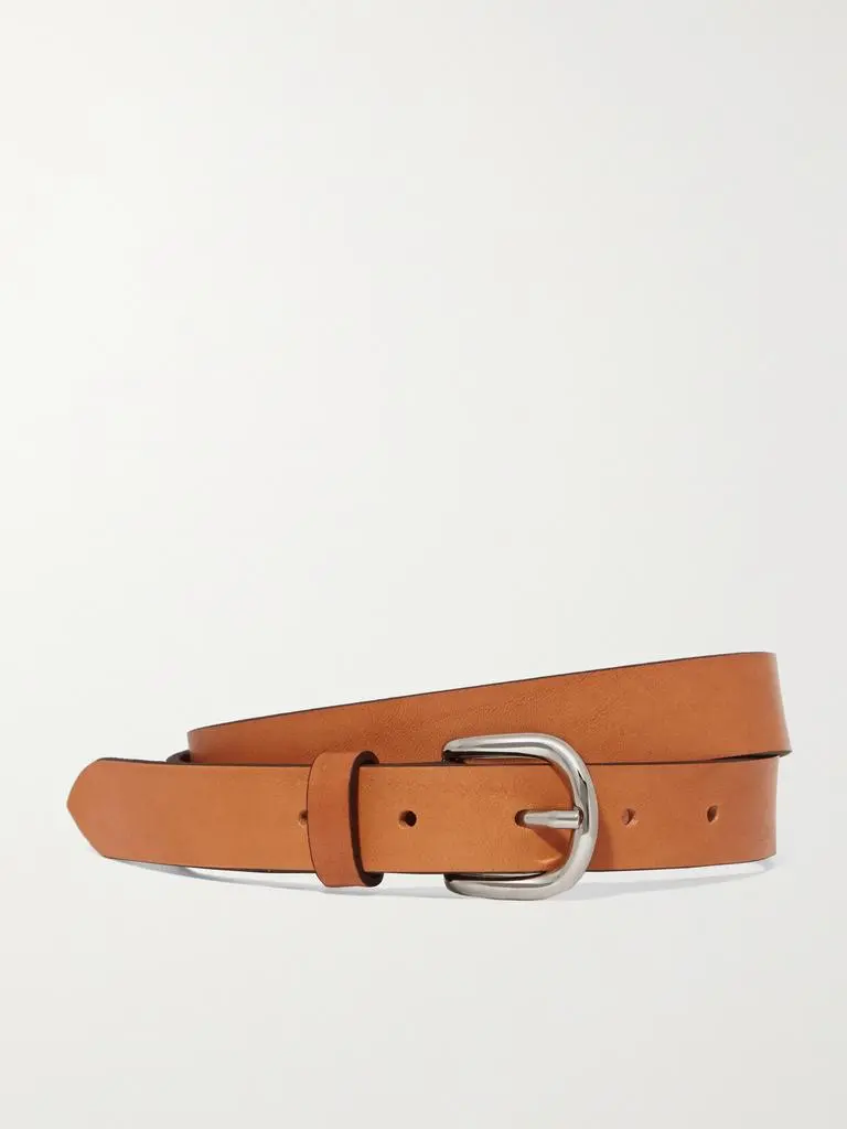 Isabel Marant Zap Leather Belt - Camel