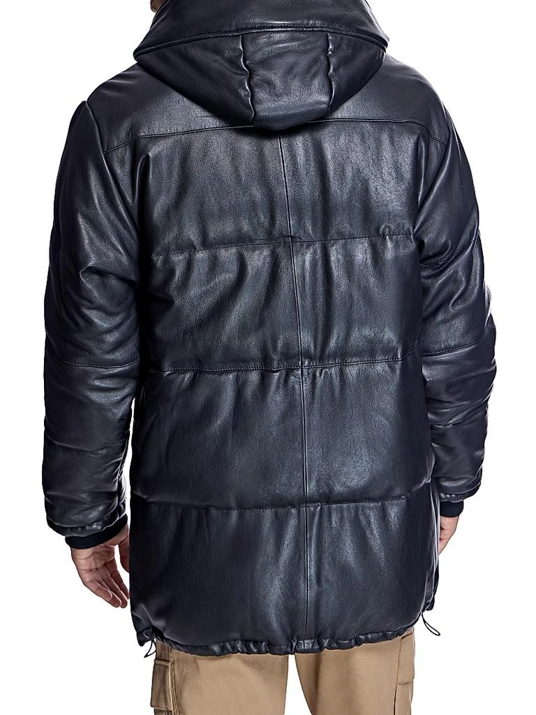 Maximilian Men
s Hooded Leather Coat 3