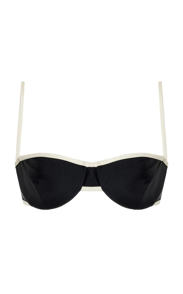 JUILLET SWIMWEAR JUILLET SWIMWEAR - Exclusive Ingrid Bikini Top - Black/white - XS - Moda Operandi 1