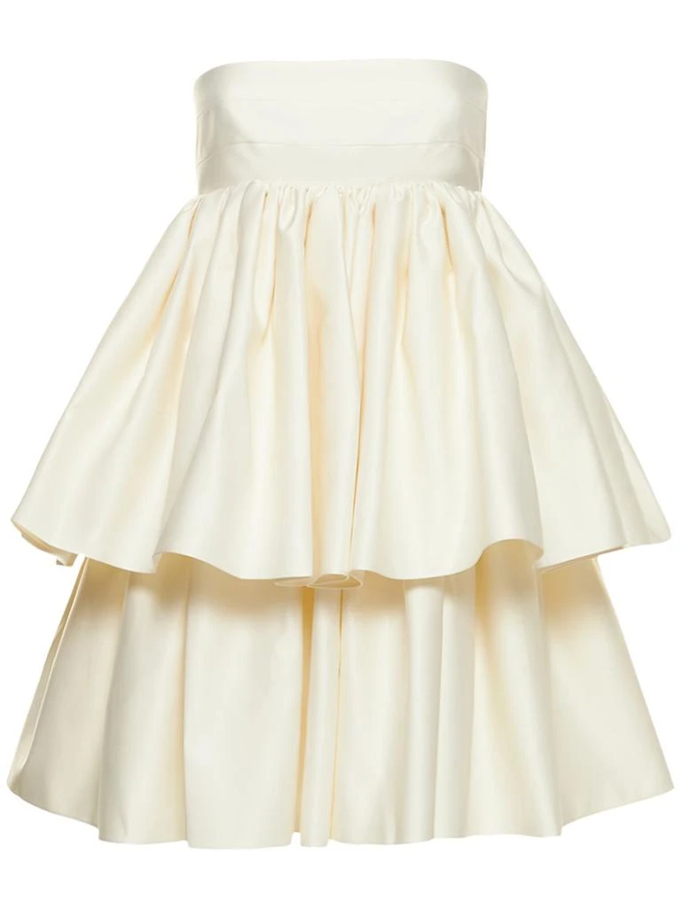ROTATE Birger Christensen Carmina Ruffled Strapless Mini Dress 1