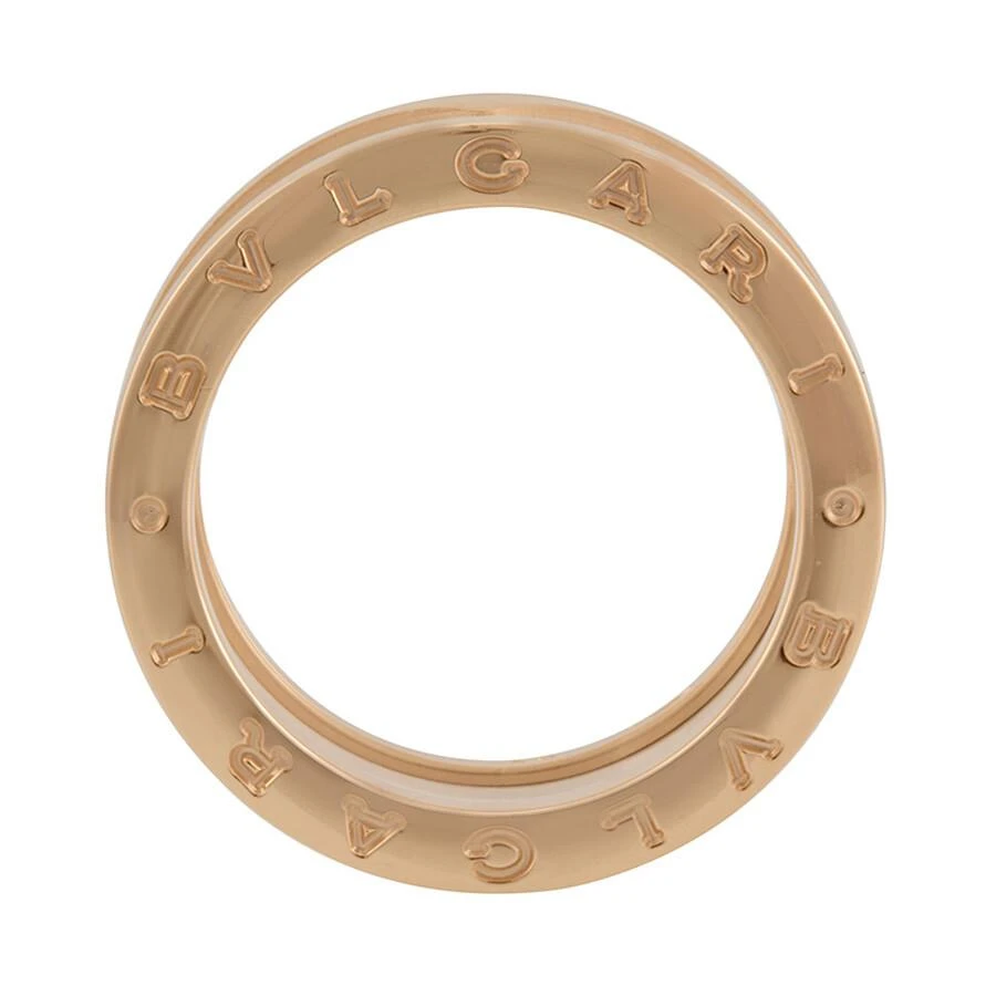 BVLGARI B.Zero1 4-Band 18 kt Rose Gold and White Ceramic Ring 3