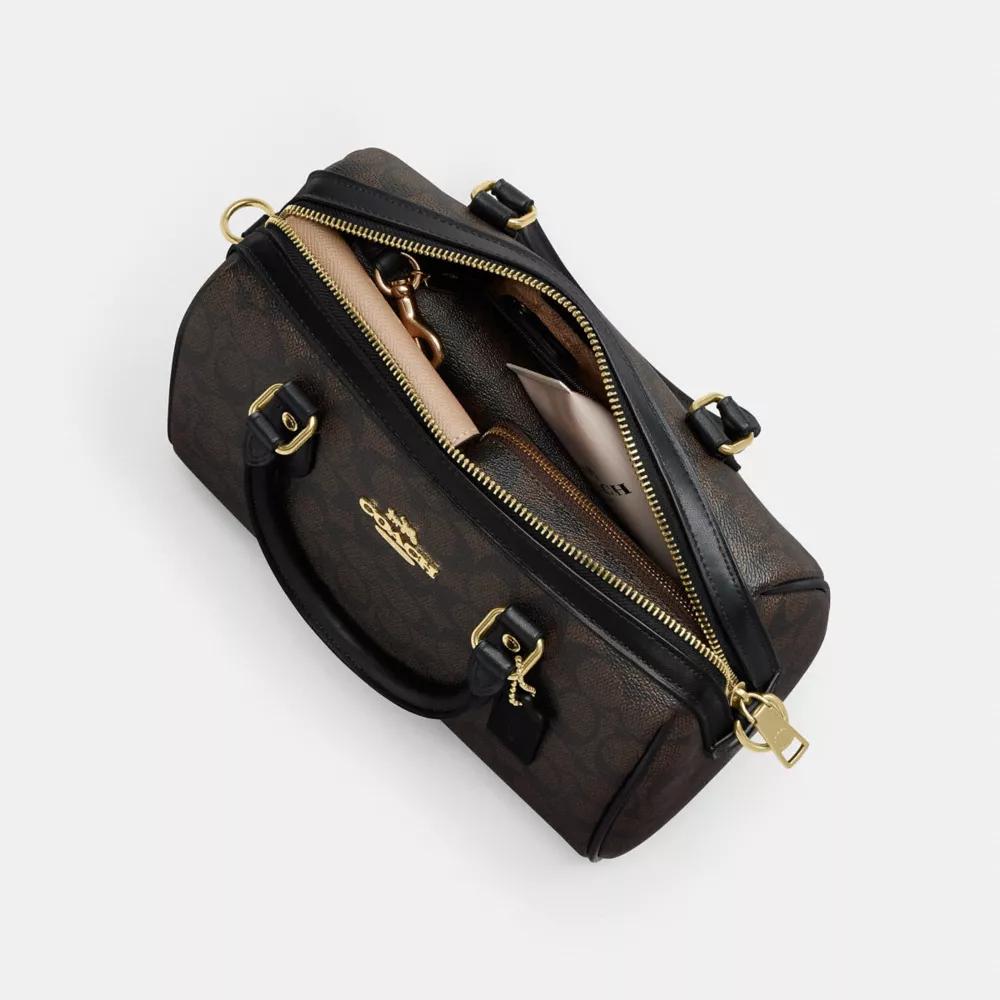 Coach Rowan Satchel Bag In Signature Canvas - Tote Bags