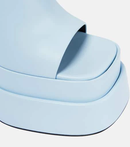 Versace Leather platform mules 6