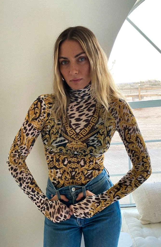 AFRM Zadie Semi Sheer Turtleneck 4