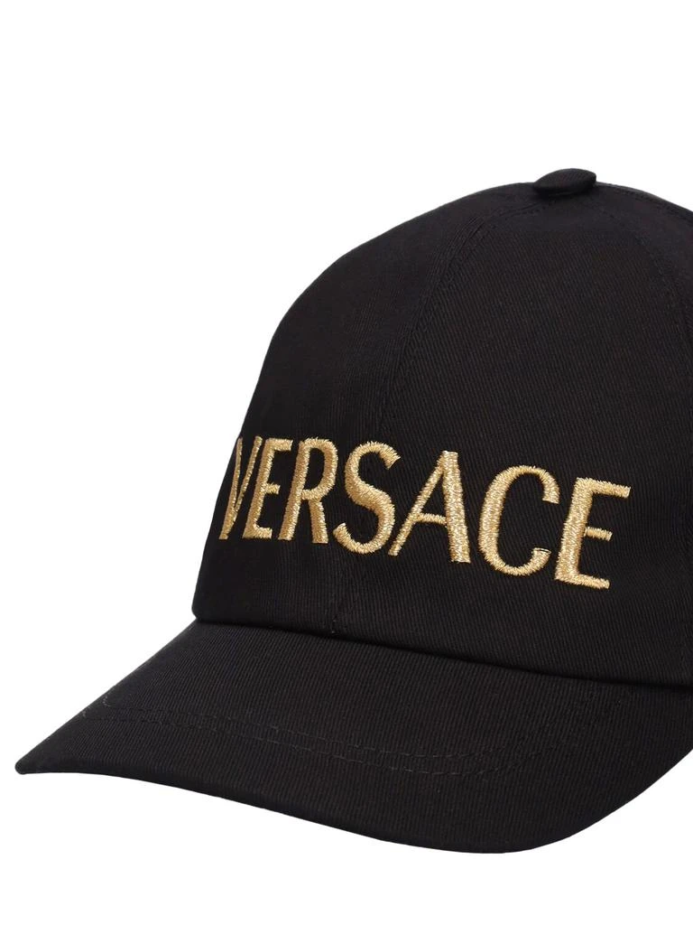 VERSACE Embroidered Cotton Drill Baseball Hat 2