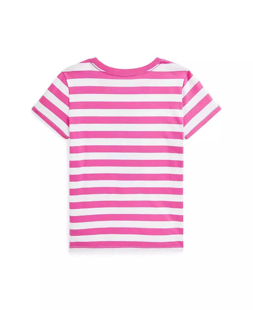 Ralph Lauren Big Girls Striped Polo Bear Cotton Jersey Tee 2