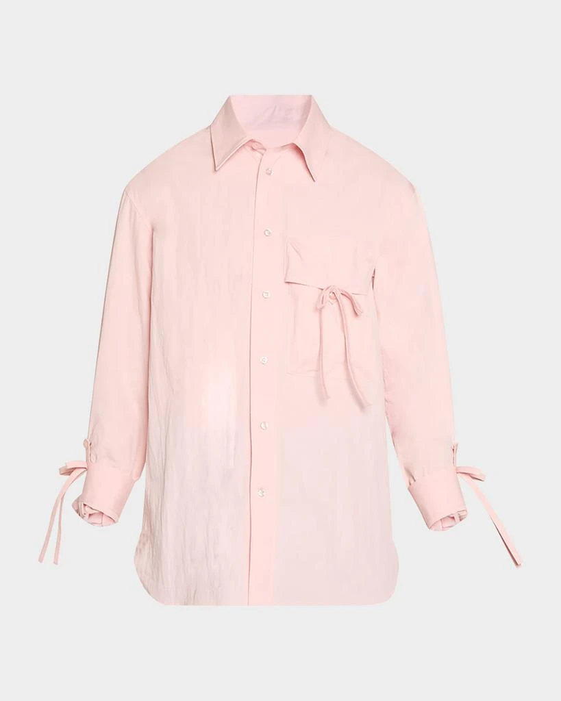 Simone Rocha Men's Bow Detail Workwear Shirt 1
