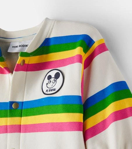Mini Rodini Baby Ritzratz striped cotton jersey jumpsuit 3