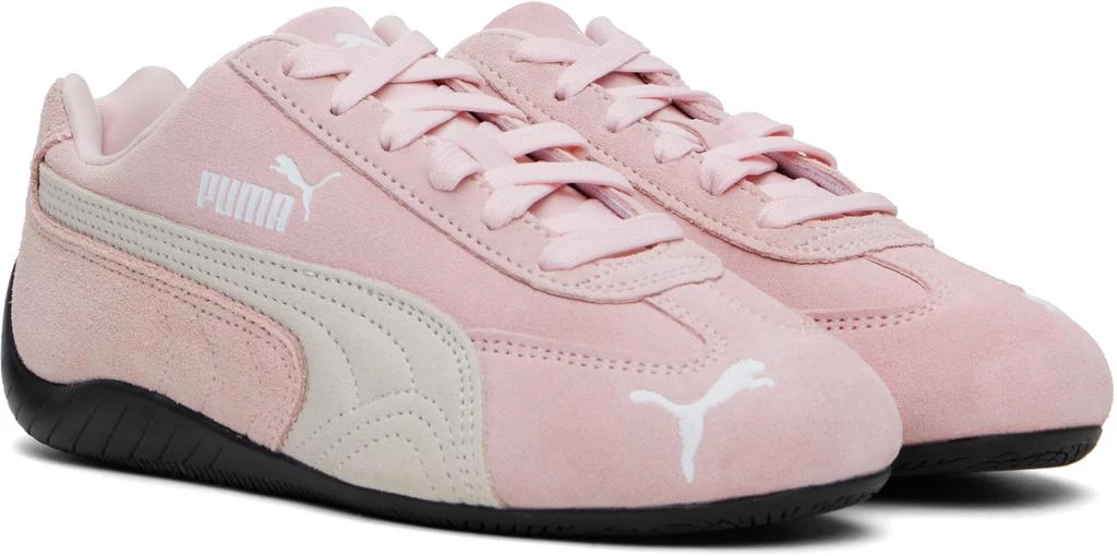 Puma Pink & White Speedcat OG Sneakers 4