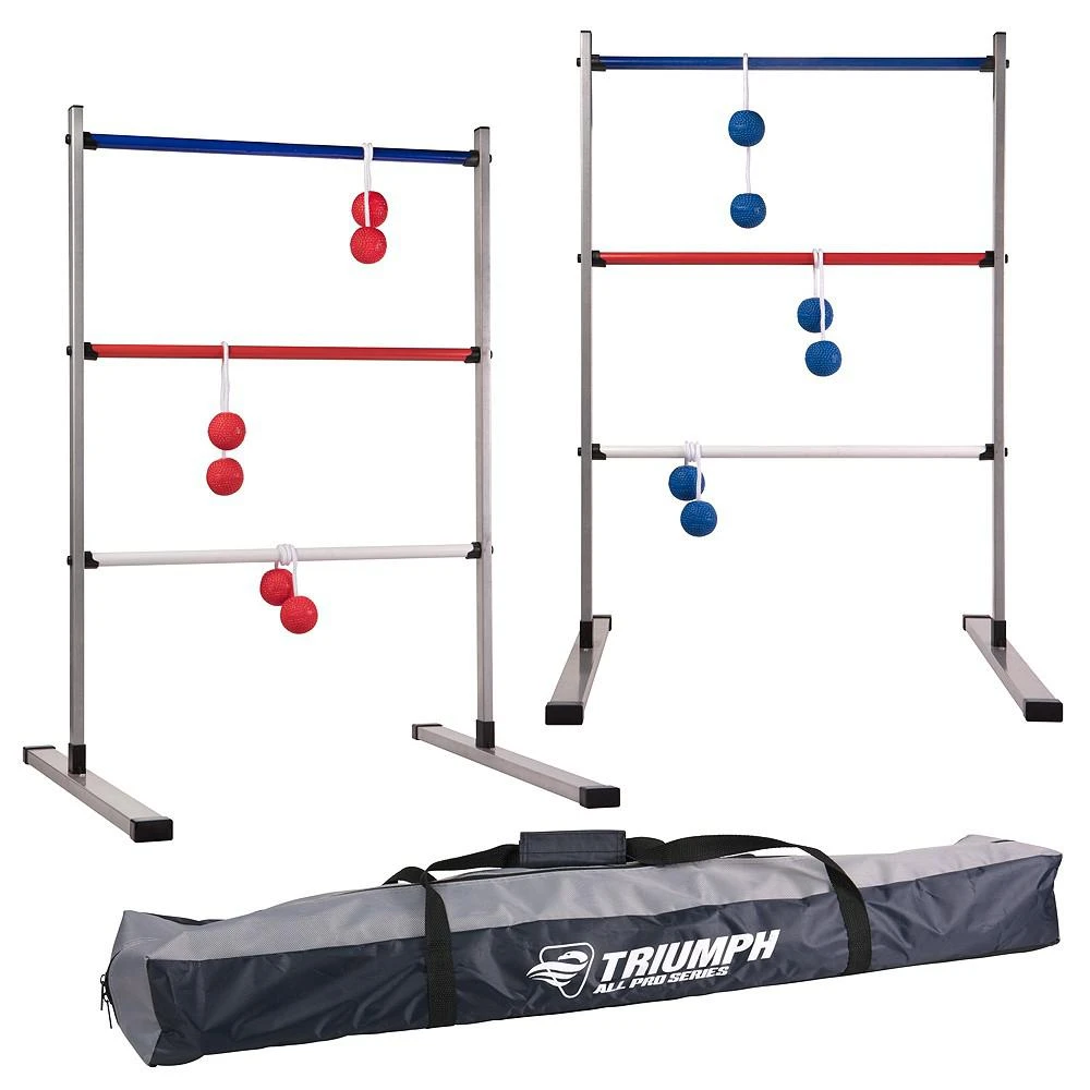 VIVA SOL Triumph All Pro Series Press Fit Outdoor Ladderball Set Includes 6 Soft Ball Bolas and Durable Sport Carry Bag 1