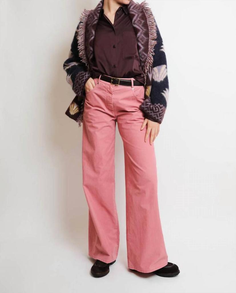 FORTE_FORTE Forte Forte - Flocked Cotton Pants