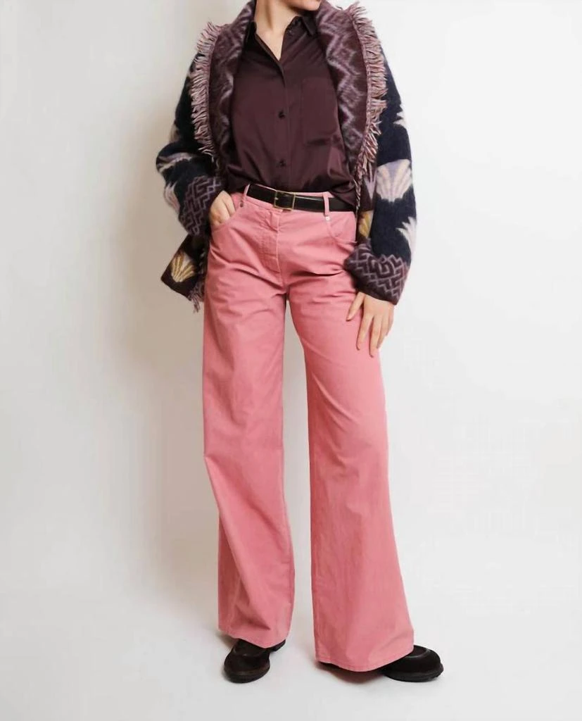 FORTE_FORTE Forte Forte - Flocked Cotton Pants 1