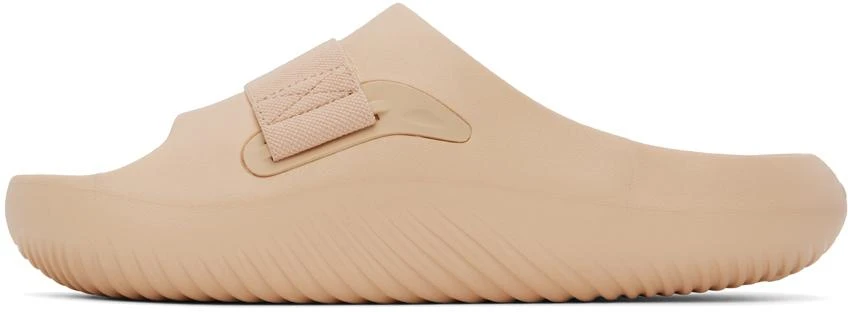 Crocs Beige Mellow Luxe Recovery Slides 3