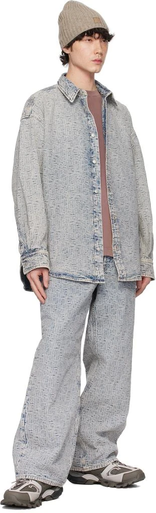Acne Studios Blue Baggy Fit 1981M Monogram Jeans 4