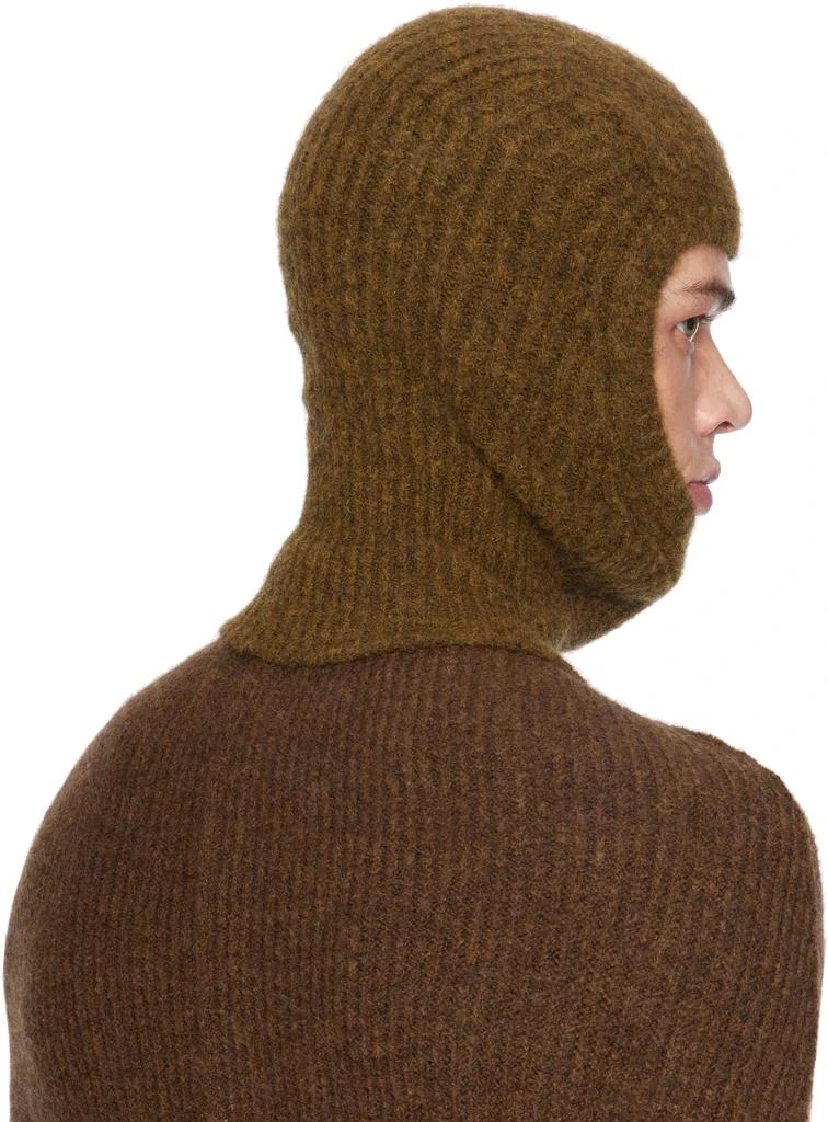 Rick Owens Tan Porterville Skull Balaclava 3