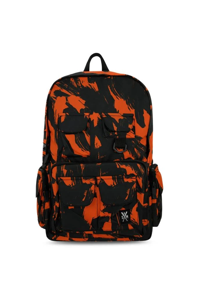 5Tate Of Mind Men's Cargo Backpack Orange/camo 1