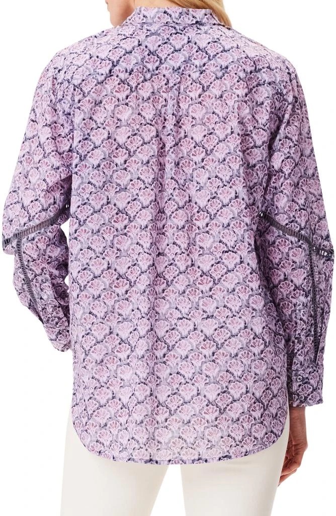 NIC+ZOE Falling Fans Cotton Button-Up Shirt 2