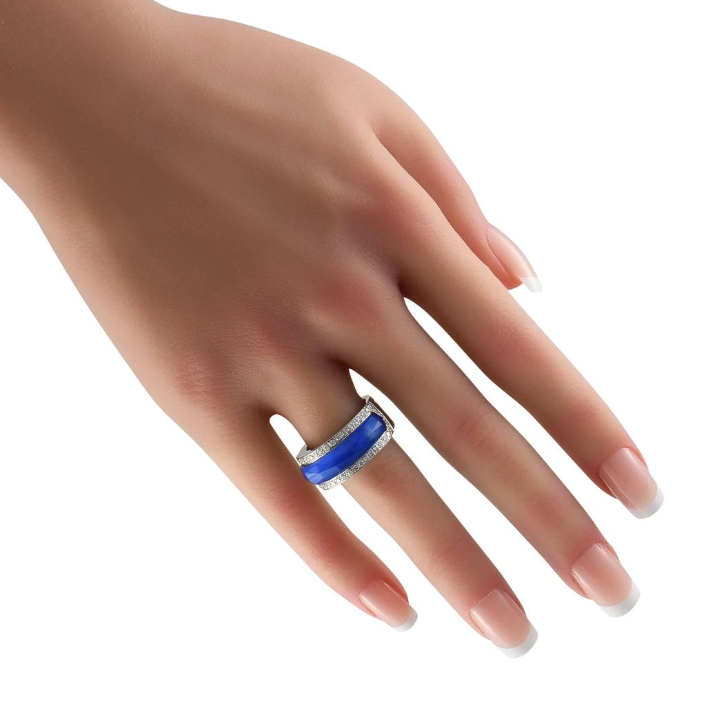 Stephen Webster 18K White Gold 0.30ct Diamond and Crystal Haze Lapis Ring SW33-032725 3