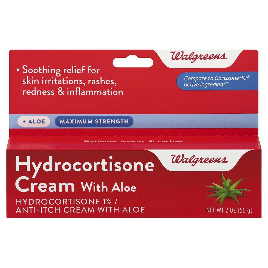 Walgreens Hydrocortisone Cream with Aloe Maximum Strength 1