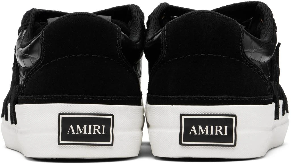 AMIRI Black Croc Debossed Sunset Skate Sneakers 2