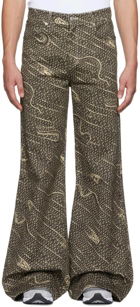 LU'U DAN Black Snake Phat Jeans 1