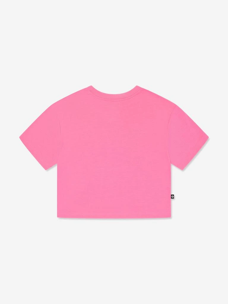 Converse Converse Girls Chuck Patch Boxy T-Shirt in Pink 2