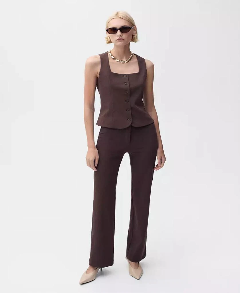 Mango Women's Straight Suit Pants 1