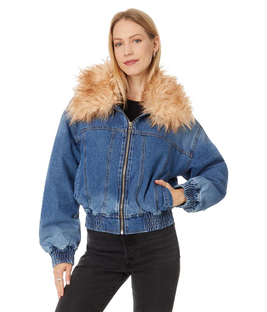 Fur Trim Long Fur Denim Jacket ZARA FEW ITEMS LEFT 🧸 Z1975 FAUX
