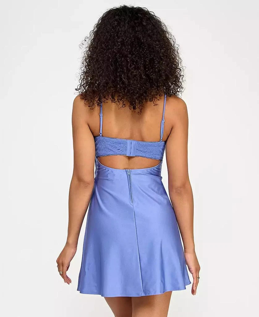 Emerald Sundae Juniors' Lace-Trim Fit & Flare Dress 2