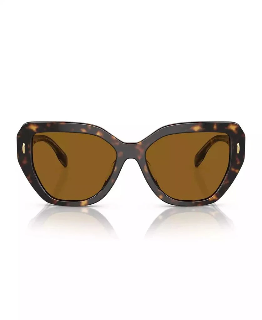 Authentic Tory Burch Polarized Sunglasses Kira Oversized Geometric Sunglasses: Women main image 2