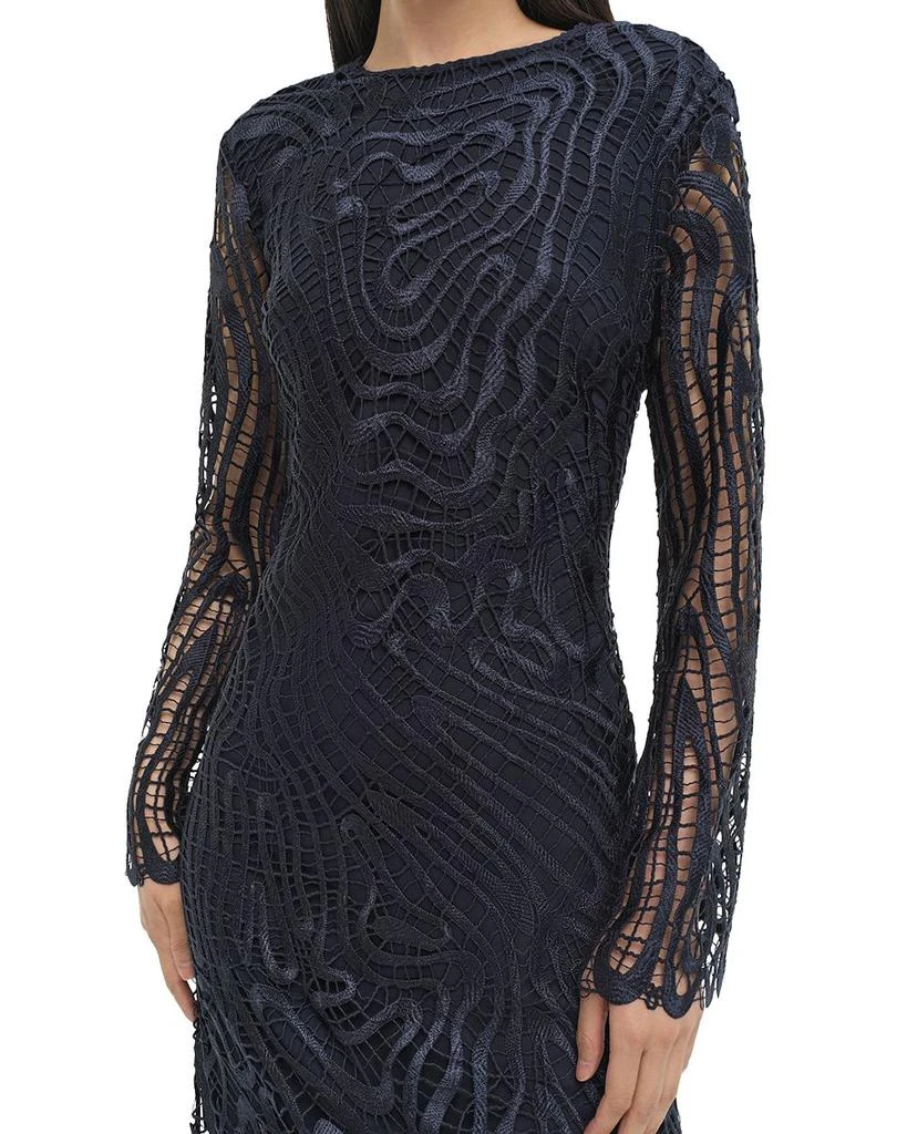 SIMKHAI Vanina Long Sleeve Lace Midi Dress 2