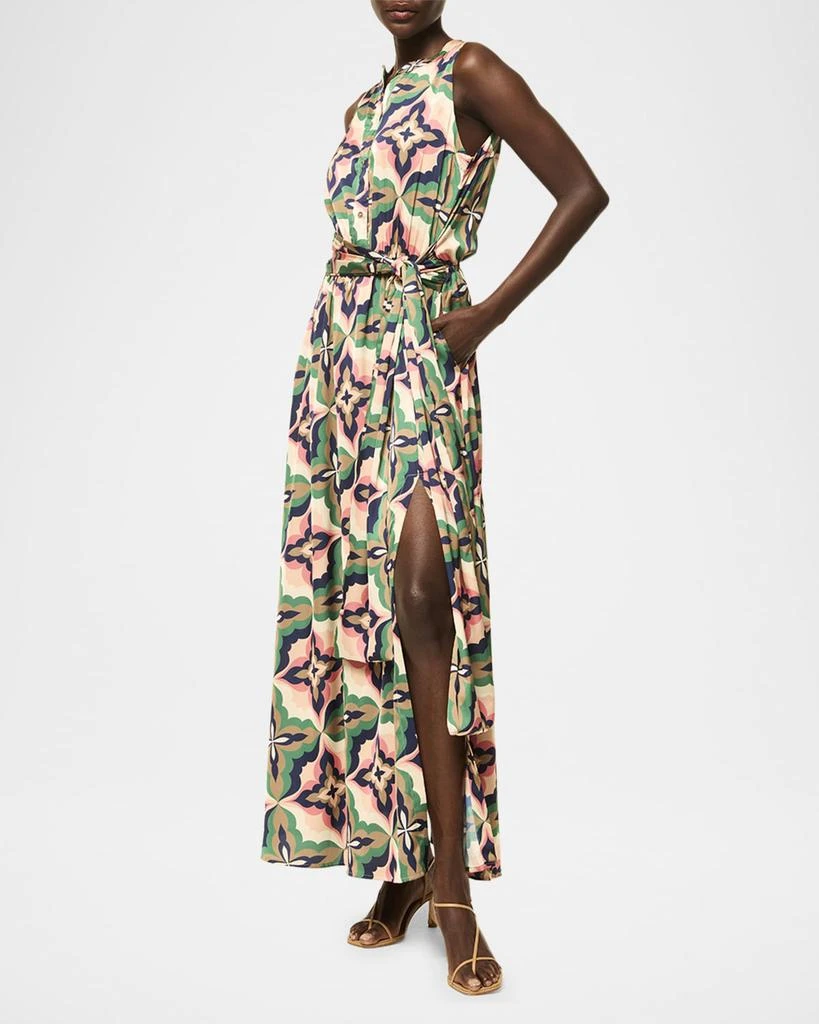 MISA Anabella Mosaic Tile Maxi Dress 4