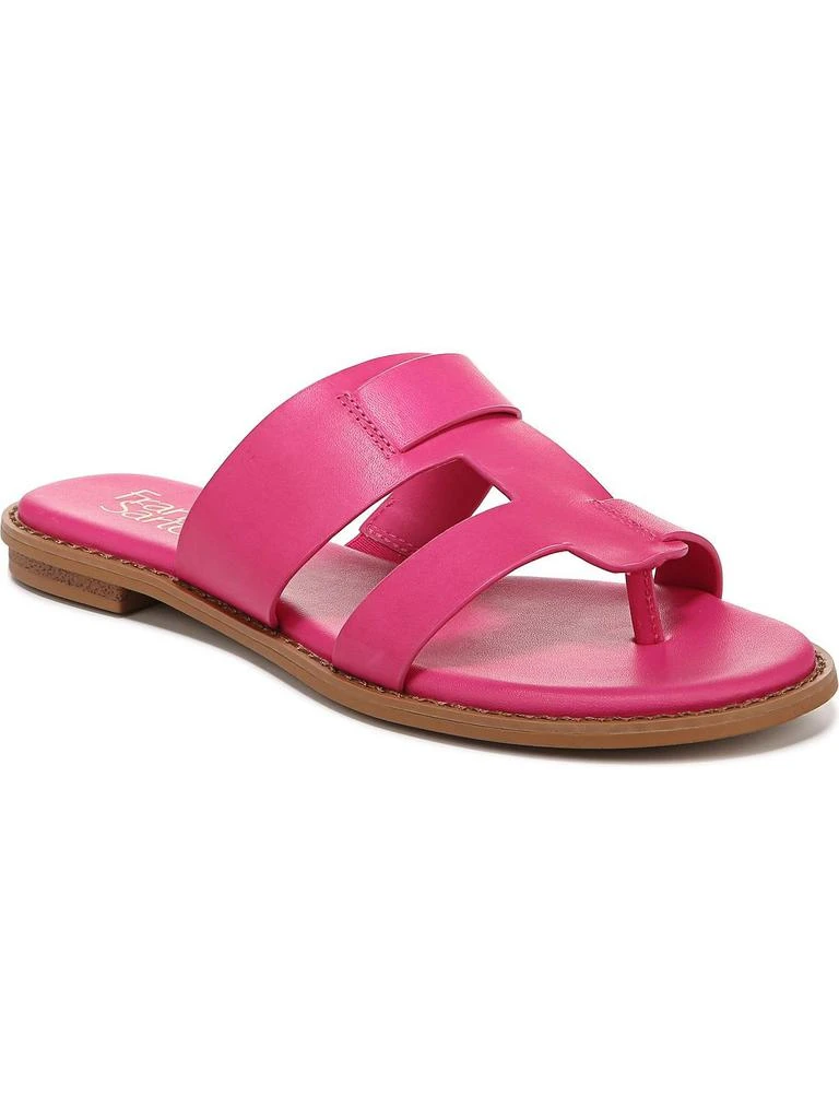 Franco Sarto Gretta Womens Leather Thong Slide Sandals 4