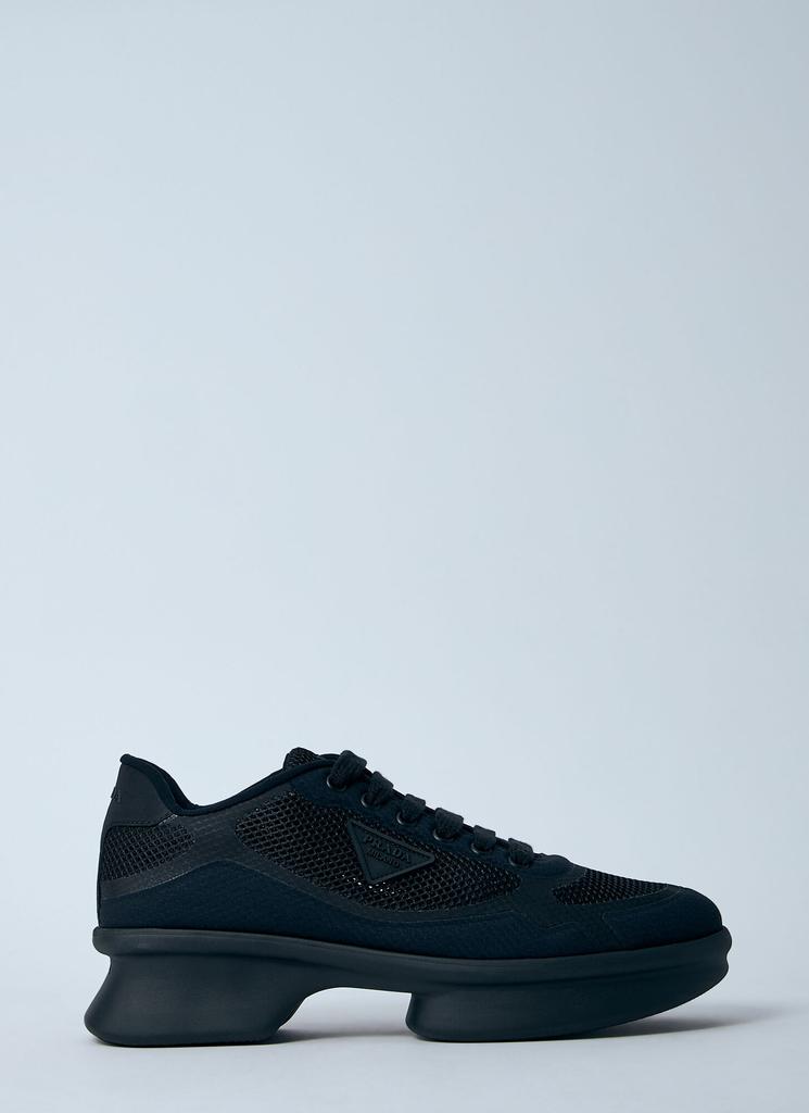 Prada Triangle-Logo Lace-Up Sneakers – On Sale Now with Up