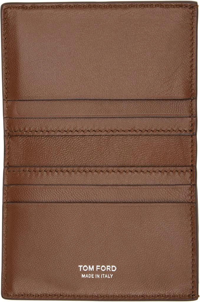 Tom Ford Brown Folding Card Holder 3