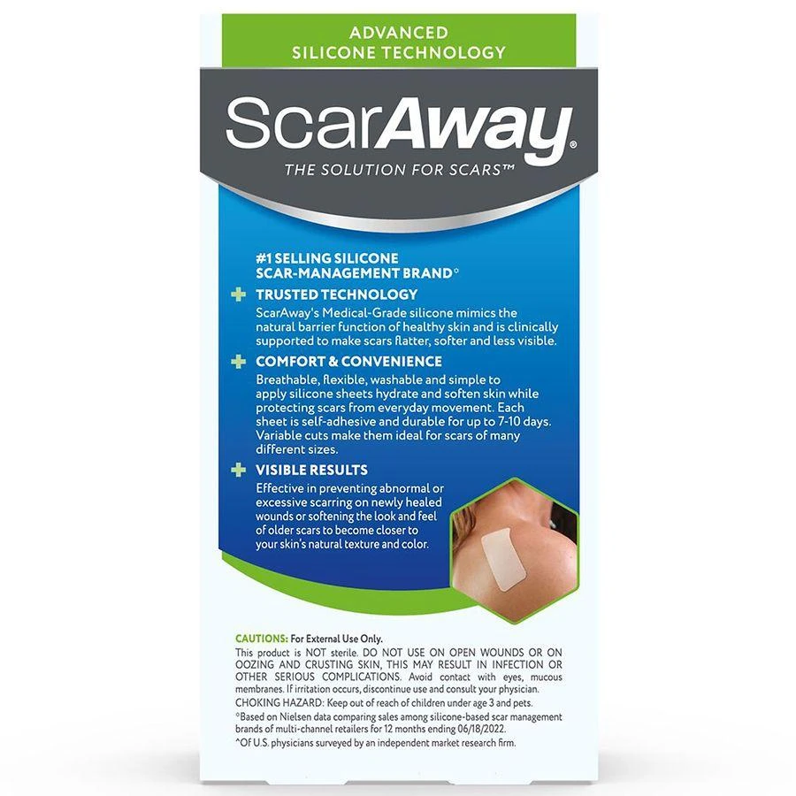 ScarAway Silicone Scar Sheets Variety Pack 2