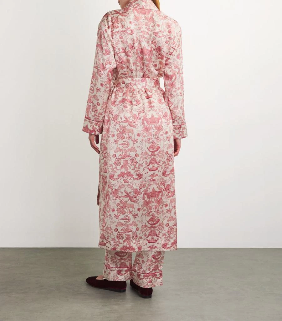 Harrods Silk Menagerie Print Robe 4
