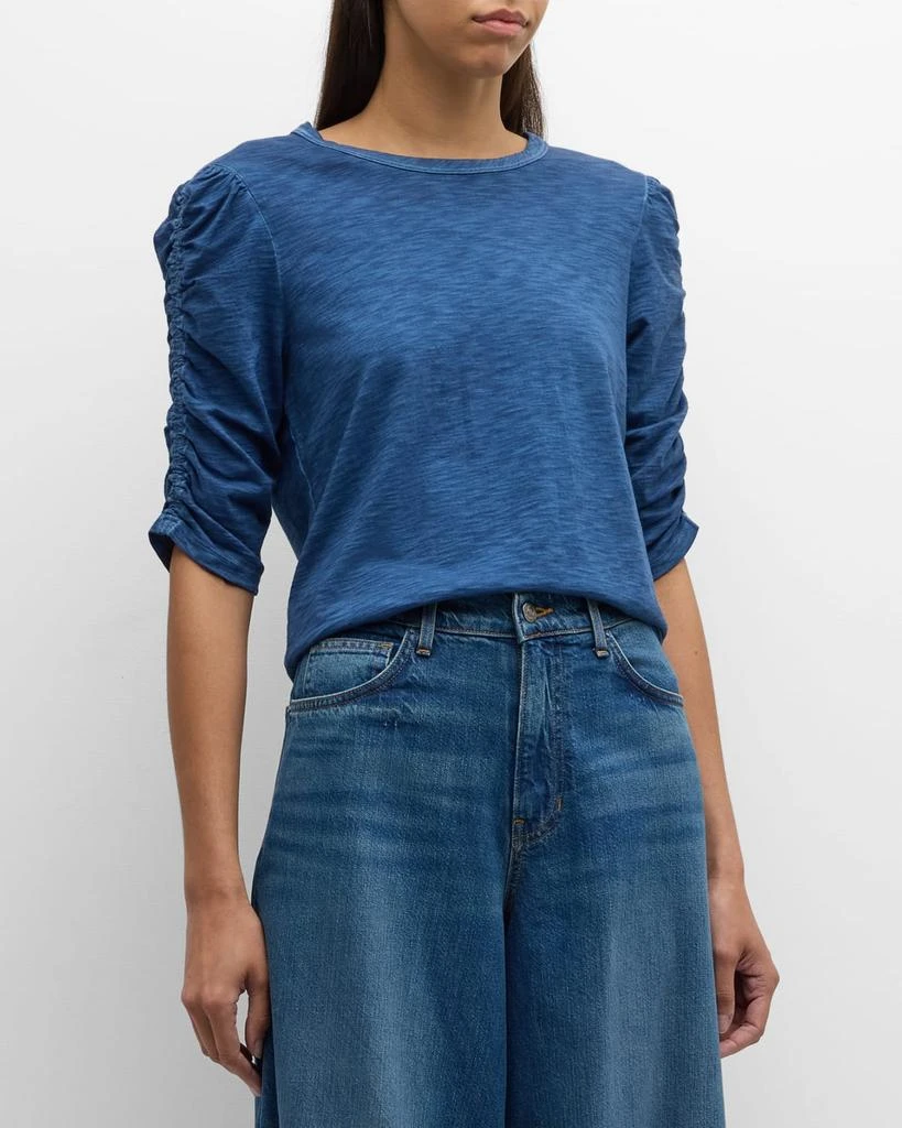 VERONICA BEARD Waldorf Ruched-Sleeve Tee 2