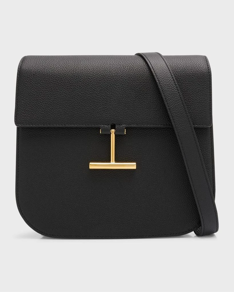 Tom Ford Tara Medium Crossbody in Grained Leather with Leather Strap 1