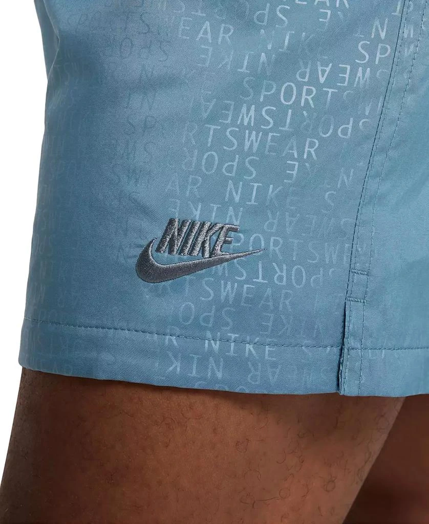 NIKE Club Men's Woven Flow Logo Print Drawstring Shorts 2