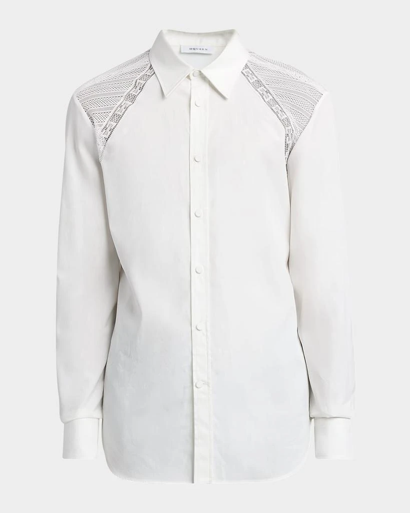 McQueen Men's Lace Harness Shirt 1