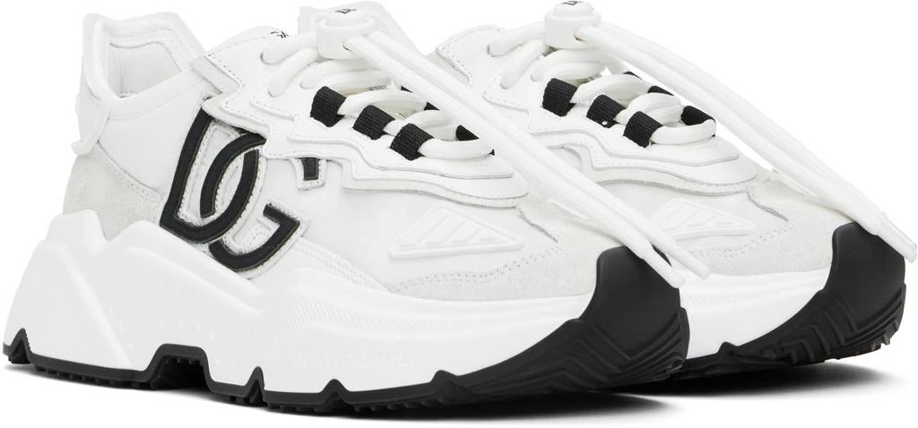 Dolce & Gabbana White Mixed-Material Daymaster Sneakers 4
