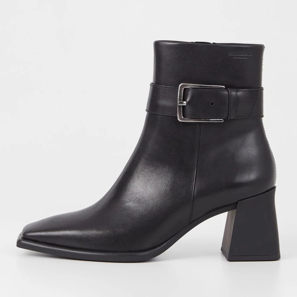 Vagabond VAGABOND WOMEN'S HEDDA BUCKLE LEATHER HEELED BOOTS 1