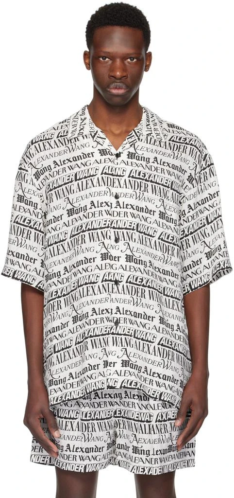 Alexander Wang White Newspaper Shirt 1