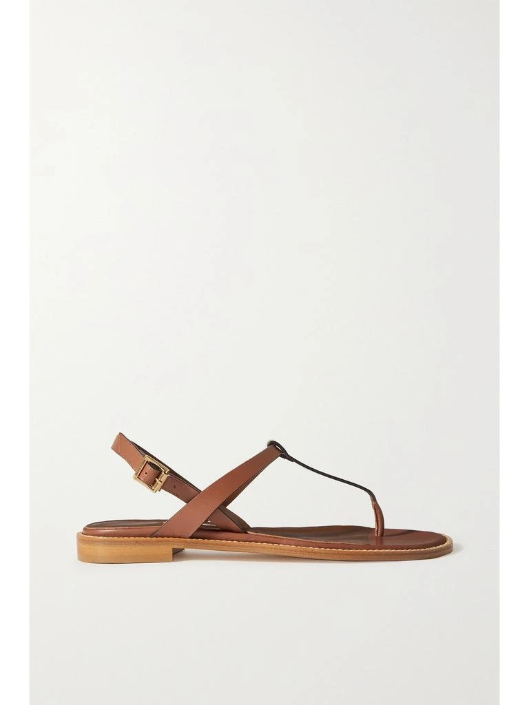 Manolo Blahnik Hata 皮革露跟凉鞋  - IT36 1